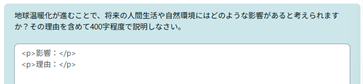 解答テンプレート例
